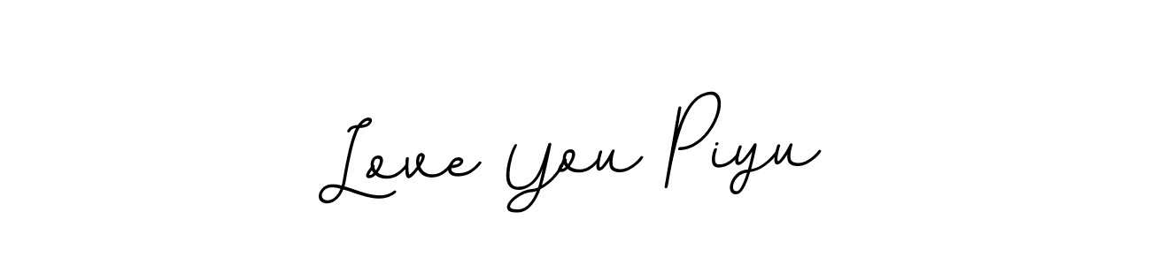 How to make Love You Piyu name signature. Use BallpointsItalic-DORy9 style for creating short signs online. This is the latest handwritten sign. Love You Piyu signature style 11 images and pictures png