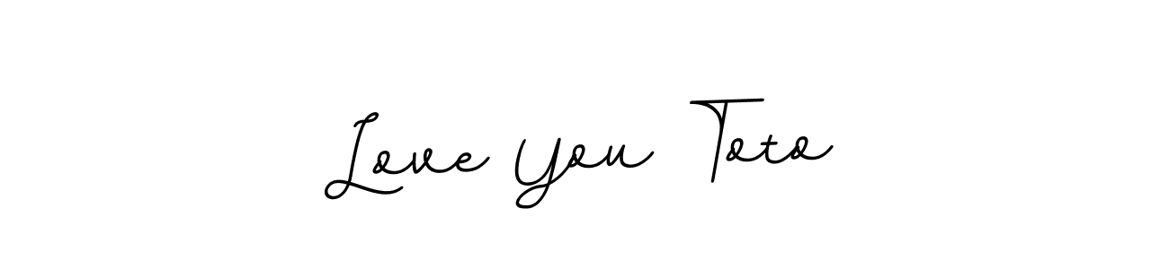 This is the best signature style for the Love You Toto name. Also you like these signature font (BallpointsItalic-DORy9). Mix name signature. Love You Toto signature style 11 images and pictures png