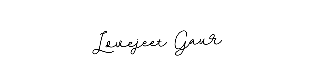 Lovejeet Gaur stylish signature style. Best Handwritten Sign (BallpointsItalic-DORy9) for my name. Handwritten Signature Collection Ideas for my name Lovejeet Gaur. Lovejeet Gaur signature style 11 images and pictures png