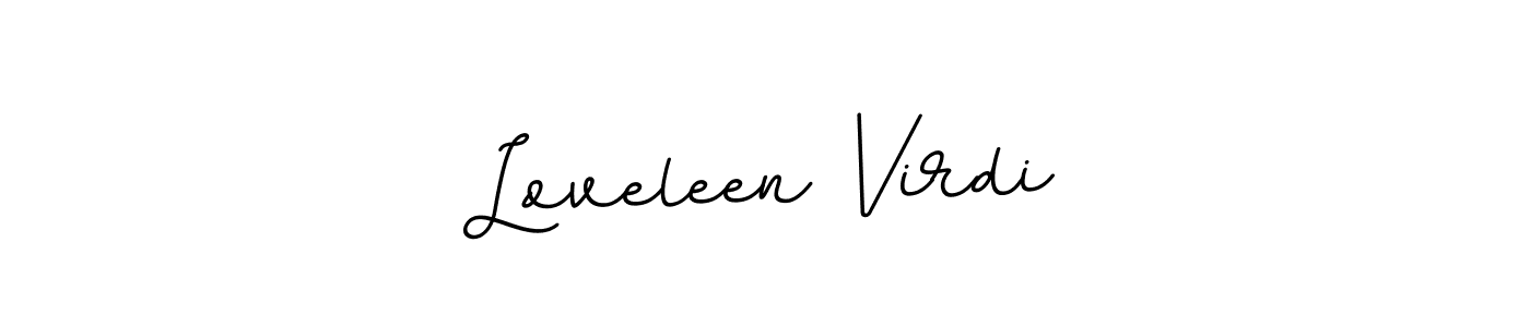 Create a beautiful signature design for name Loveleen Virdi. With this signature (BallpointsItalic-DORy9) fonts, you can make a handwritten signature for free. Loveleen Virdi signature style 11 images and pictures png