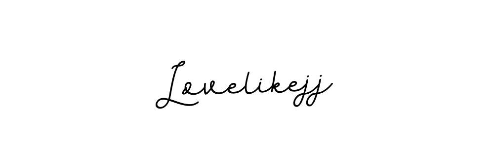 Similarly BallpointsItalic-DORy9 is the best handwritten signature design. Signature creator online .You can use it as an online autograph creator for name Lovelikejj. Lovelikejj signature style 11 images and pictures png
