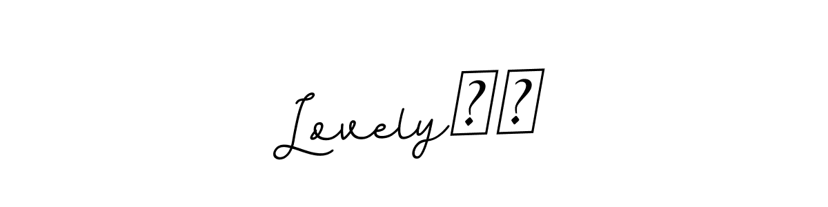 It looks lik you need a new signature style for name Lovely❤️. Design unique handwritten (BallpointsItalic-DORy9) signature with our free signature maker in just a few clicks. Lovely❤️ signature style 11 images and pictures png