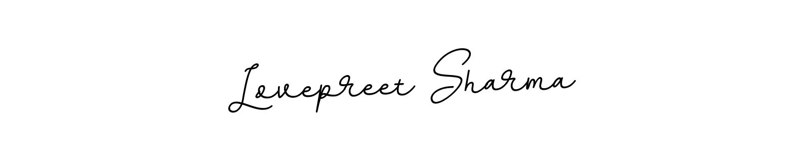 Design your own signature with our free online signature maker. With this signature software, you can create a handwritten (BallpointsItalic-DORy9) signature for name Lovepreet Sharma. Lovepreet Sharma signature style 11 images and pictures png