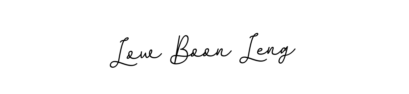 You should practise on your own different ways (BallpointsItalic-DORy9) to write your name (Low Boon Leng) in signature. don't let someone else do it for you. Low Boon Leng signature style 11 images and pictures png