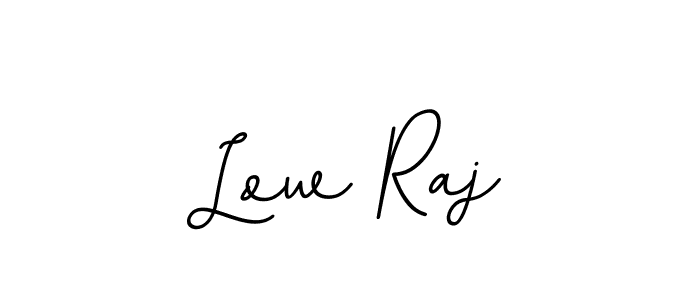 Design your own signature with our free online signature maker. With this signature software, you can create a handwritten (BallpointsItalic-DORy9) signature for name Low Raj. Low Raj signature style 11 images and pictures png