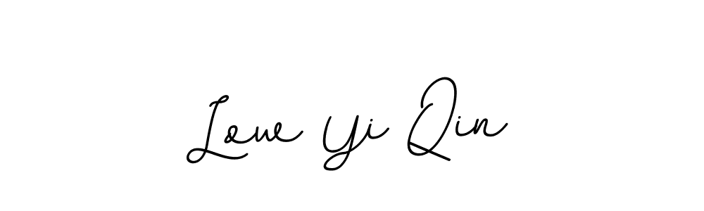 Make a beautiful signature design for name Low Yi Qin. With this signature (BallpointsItalic-DORy9) style, you can create a handwritten signature for free. Low Yi Qin signature style 11 images and pictures png