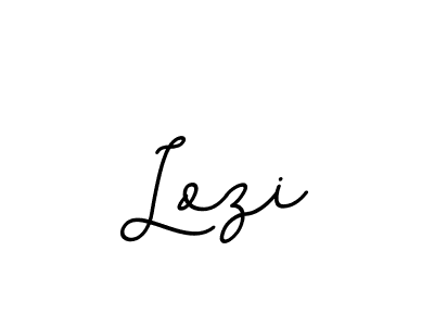 Use a signature maker to create a handwritten signature online. With this signature software, you can design (BallpointsItalic-DORy9) your own signature for name Lozi. Lozi signature style 11 images and pictures png