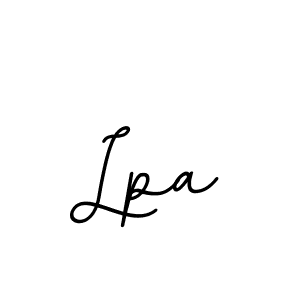 How to make Lpa name signature. Use BallpointsItalic-DORy9 style for creating short signs online. This is the latest handwritten sign. Lpa signature style 11 images and pictures png