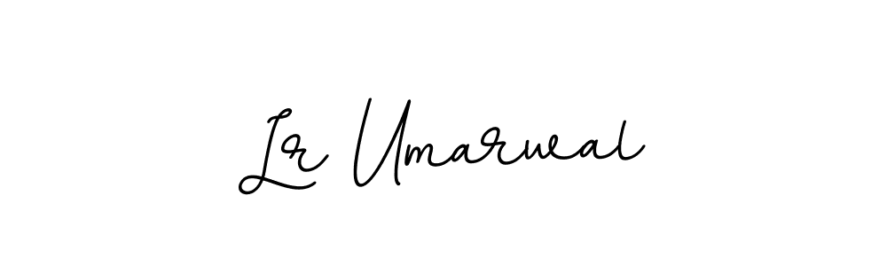 Lr Umarwal stylish signature style. Best Handwritten Sign (BallpointsItalic-DORy9) for my name. Handwritten Signature Collection Ideas for my name Lr Umarwal. Lr Umarwal signature style 11 images and pictures png