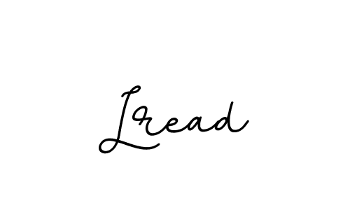 The best way (BallpointsItalic-DORy9) to make a short signature is to pick only two or three words in your name. The name Lread include a total of six letters. For converting this name. Lread signature style 11 images and pictures png