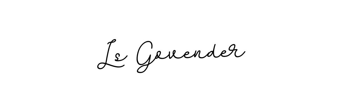 This is the best signature style for the Ls Govender name. Also you like these signature font (BallpointsItalic-DORy9). Mix name signature. Ls Govender signature style 11 images and pictures png
