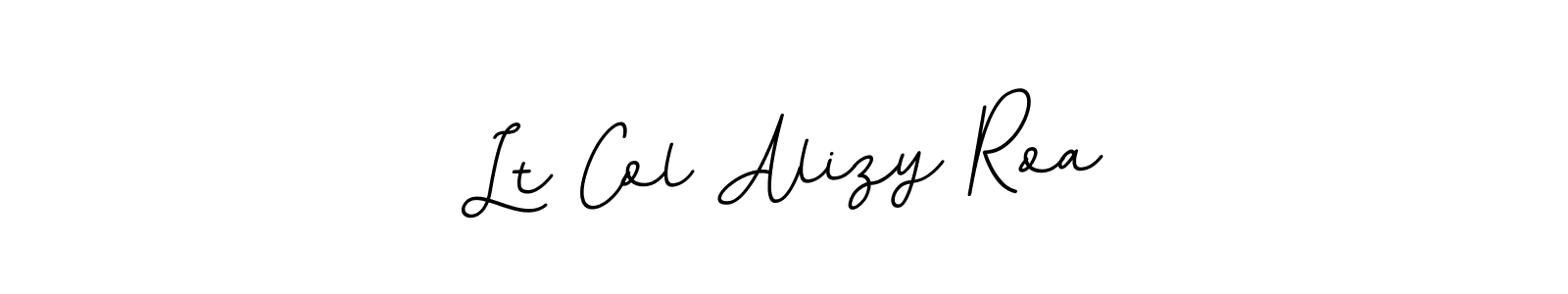 Lt Col Alizy Roa stylish signature style. Best Handwritten Sign (BallpointsItalic-DORy9) for my name. Handwritten Signature Collection Ideas for my name Lt Col Alizy Roa. Lt Col Alizy Roa signature style 11 images and pictures png