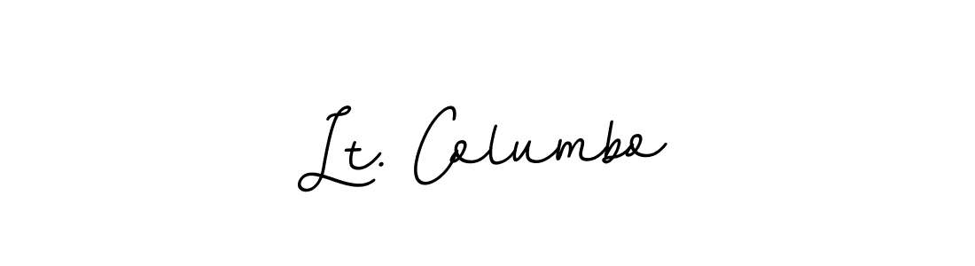 Make a beautiful signature design for name Lt. Columbo. With this signature (BallpointsItalic-DORy9) style, you can create a handwritten signature for free. Lt. Columbo signature style 11 images and pictures png
