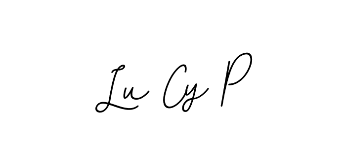 Similarly BallpointsItalic-DORy9 is the best handwritten signature design. Signature creator online .You can use it as an online autograph creator for name Lu Cy P. Lu Cy P signature style 11 images and pictures png