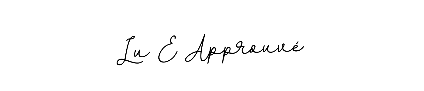 Use a signature maker to create a handwritten signature online. With this signature software, you can design (BallpointsItalic-DORy9) your own signature for name Lu E Approuvé. Lu E Approuvé signature style 11 images and pictures png