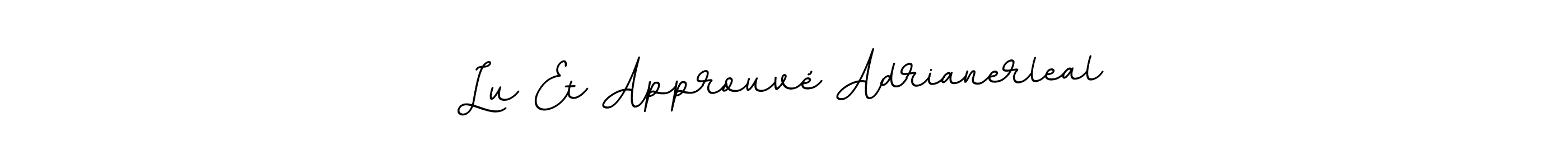 Make a beautiful signature design for name Lu Et Approuvé Adrianerleal. Use this online signature maker to create a handwritten signature for free. Lu Et Approuvé Adrianerleal signature style 11 images and pictures png