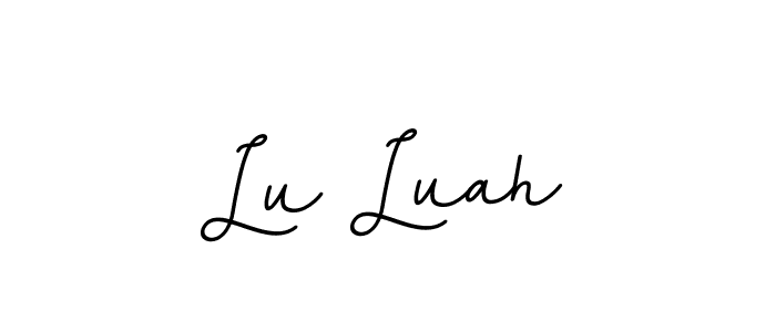 Use a signature maker to create a handwritten signature online. With this signature software, you can design (BallpointsItalic-DORy9) your own signature for name Lu Luah. Lu Luah signature style 11 images and pictures png