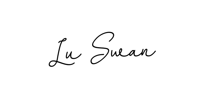 This is the best signature style for the Lu Swan name. Also you like these signature font (BallpointsItalic-DORy9). Mix name signature. Lu Swan signature style 11 images and pictures png