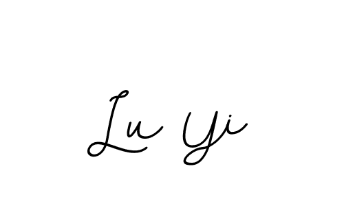 Design your own signature with our free online signature maker. With this signature software, you can create a handwritten (BallpointsItalic-DORy9) signature for name Lu Yi. Lu Yi signature style 11 images and pictures png