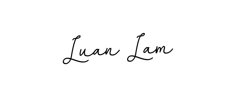 Luan Lam stylish signature style. Best Handwritten Sign (BallpointsItalic-DORy9) for my name. Handwritten Signature Collection Ideas for my name Luan Lam. Luan Lam signature style 11 images and pictures png