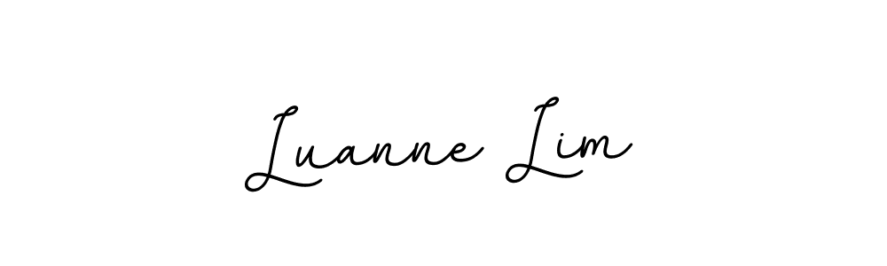 Design your own signature with our free online signature maker. With this signature software, you can create a handwritten (BallpointsItalic-DORy9) signature for name Luanne Lim. Luanne Lim signature style 11 images and pictures png