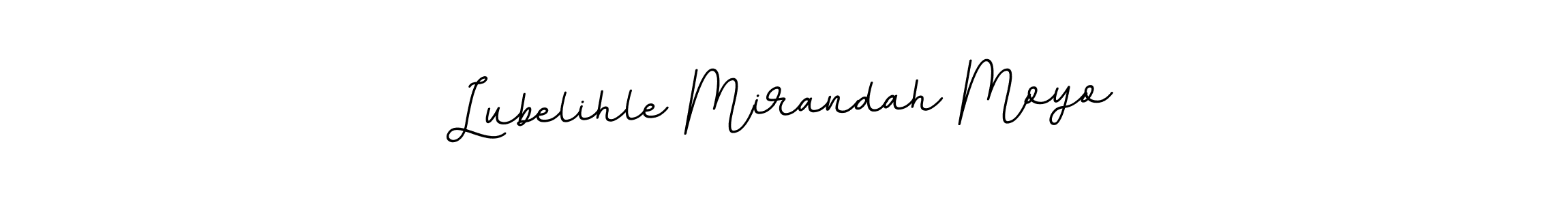 Design your own signature with our free online signature maker. With this signature software, you can create a handwritten (BallpointsItalic-DORy9) signature for name Lubelihle Mirandah Moyo. Lubelihle Mirandah Moyo signature style 11 images and pictures png