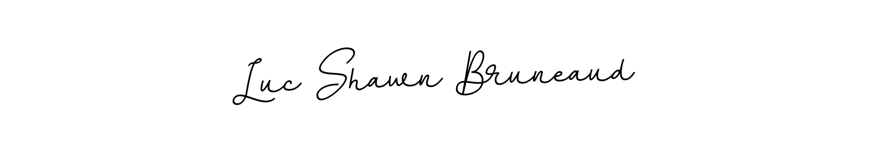 BallpointsItalic-DORy9 is a professional signature style that is perfect for those who want to add a touch of class to their signature. It is also a great choice for those who want to make their signature more unique. Get Luc Shawn Bruneaud name to fancy signature for free. Luc Shawn Bruneaud signature style 11 images and pictures png