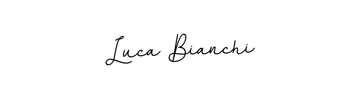 You should practise on your own different ways (BallpointsItalic-DORy9) to write your name (Luca Bianchi) in signature. don't let someone else do it for you. Luca Bianchi signature style 11 images and pictures png