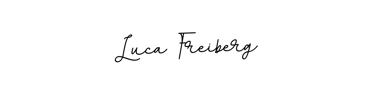 Luca Freiberg stylish signature style. Best Handwritten Sign (BallpointsItalic-DORy9) for my name. Handwritten Signature Collection Ideas for my name Luca Freiberg. Luca Freiberg signature style 11 images and pictures png