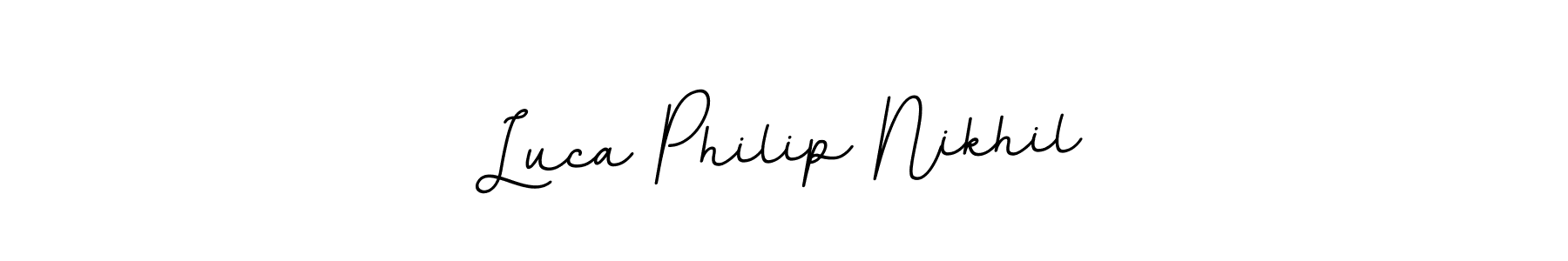 Make a short Luca Philip Nikhil signature style. Manage your documents anywhere anytime using BallpointsItalic-DORy9. Create and add eSignatures, submit forms, share and send files easily. Luca Philip Nikhil signature style 11 images and pictures png