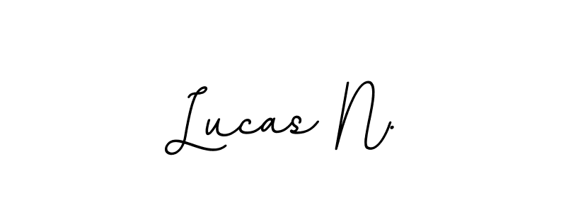 Make a beautiful signature design for name Lucas N.. Use this online signature maker to create a handwritten signature for free. Lucas N. signature style 11 images and pictures png