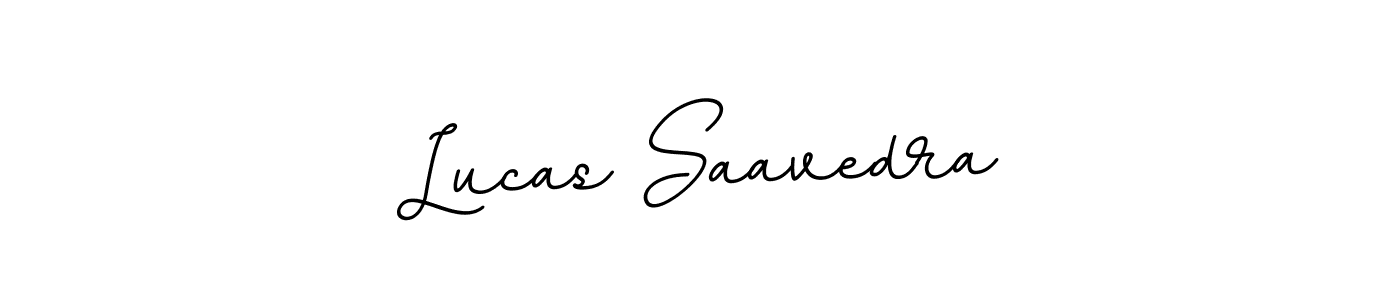 Make a beautiful signature design for name Lucas Saavedra. With this signature (BallpointsItalic-DORy9) style, you can create a handwritten signature for free. Lucas Saavedra signature style 11 images and pictures png