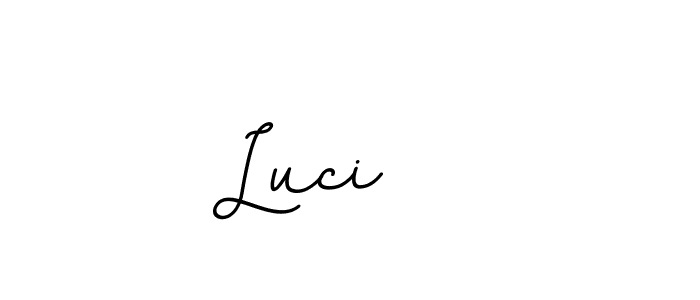 How to make Luci    name signature. Use BallpointsItalic-DORy9 style for creating short signs online. This is the latest handwritten sign. Luci    signature style 11 images and pictures png