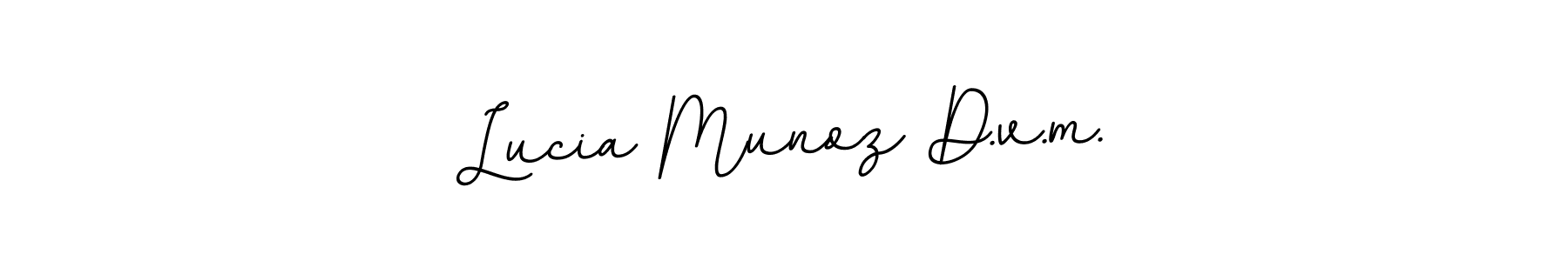 Make a beautiful signature design for name Lucia Munoz D.v.m.. Use this online signature maker to create a handwritten signature for free. Lucia Munoz D.v.m. signature style 11 images and pictures png