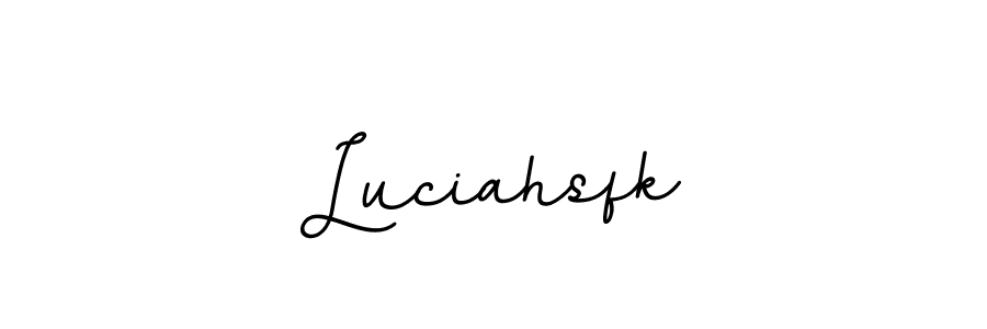 Luciahsfk stylish signature style. Best Handwritten Sign (BallpointsItalic-DORy9) for my name. Handwritten Signature Collection Ideas for my name Luciahsfk. Luciahsfk signature style 11 images and pictures png