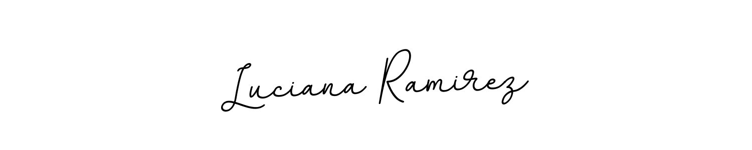 Design your own signature with our free online signature maker. With this signature software, you can create a handwritten (BallpointsItalic-DORy9) signature for name Luciana Ramirez. Luciana Ramirez signature style 11 images and pictures png
