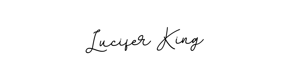 How to make Lucifer King signature? BallpointsItalic-DORy9 is a professional autograph style. Create handwritten signature for Lucifer King name. Lucifer King signature style 11 images and pictures png
