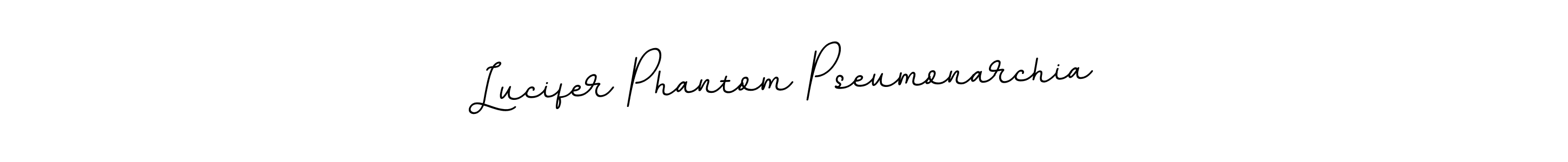 Create a beautiful signature design for name Lucifer Phantom Pseumonarchia. With this signature (BallpointsItalic-DORy9) fonts, you can make a handwritten signature for free. Lucifer Phantom Pseumonarchia signature style 11 images and pictures png