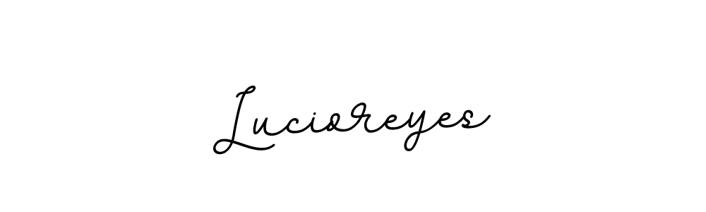 if you are searching for the best signature style for your name Lucioreyes. so please give up your signature search. here we have designed multiple signature styles  using BallpointsItalic-DORy9. Lucioreyes signature style 11 images and pictures png