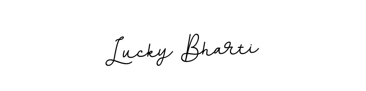 Make a short Lucky Bharti signature style. Manage your documents anywhere anytime using BallpointsItalic-DORy9. Create and add eSignatures, submit forms, share and send files easily. Lucky Bharti signature style 11 images and pictures png
