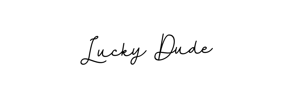 You can use this online signature creator to create a handwritten signature for the name Lucky Dude. This is the best online autograph maker. Lucky Dude signature style 11 images and pictures png