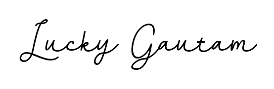 Similarly BallpointsItalic-DORy9 is the best handwritten signature design. Signature creator online. You can use it as an online autograph creator for name Lucky Gautam. Lucky Gautam signature style 11 images and pictures png