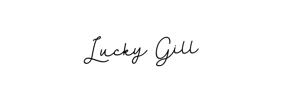 Make a short Lucky Gill signature style. Manage your documents anywhere anytime using BallpointsItalic-DORy9. Create and add eSignatures, submit forms, share and send files easily. Lucky Gill signature style 11 images and pictures png