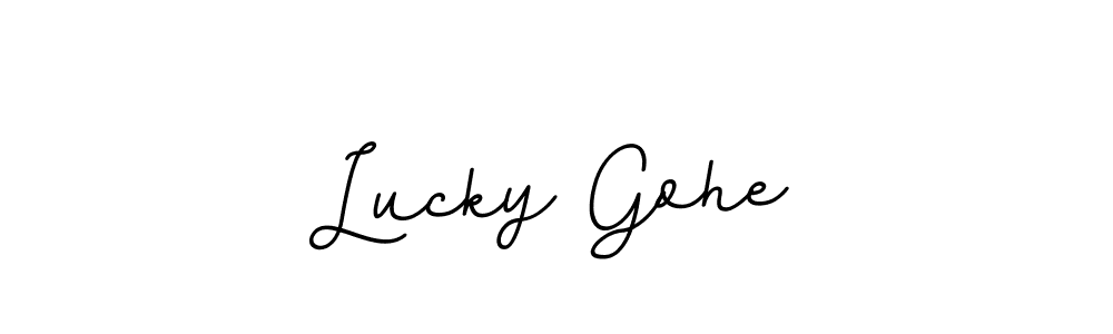 Best and Professional Signature Style for Lucky Gohe. BallpointsItalic-DORy9 Best Signature Style Collection. Lucky Gohe signature style 11 images and pictures png