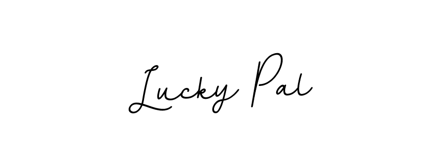 BallpointsItalic-DORy9 is a professional signature style that is perfect for those who want to add a touch of class to their signature. It is also a great choice for those who want to make their signature more unique. Get Lucky Pal name to fancy signature for free. Lucky Pal signature style 11 images and pictures png