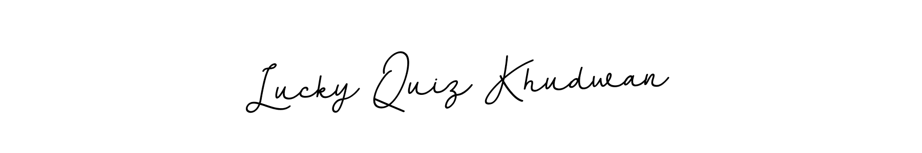 Also we have Lucky Quiz Khudwan name is the best signature style. Create professional handwritten signature collection using BallpointsItalic-DORy9 autograph style. Lucky Quiz Khudwan signature style 11 images and pictures png