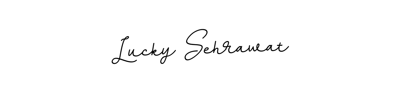 Lucky Sehrawat stylish signature style. Best Handwritten Sign (BallpointsItalic-DORy9) for my name. Handwritten Signature Collection Ideas for my name Lucky Sehrawat. Lucky Sehrawat signature style 11 images and pictures png