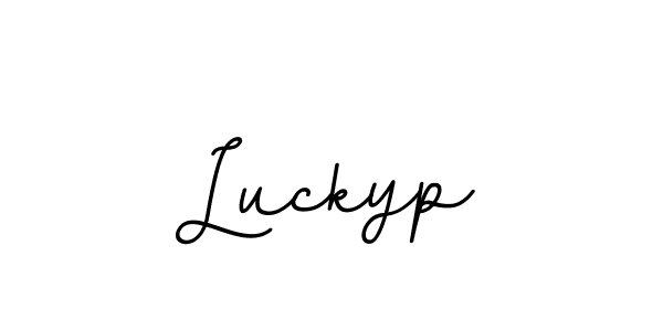 The best way (BallpointsItalic-DORy9) to make a short signature is to pick only two or three words in your name. The name Luckyp include a total of six letters. For converting this name. Luckyp signature style 11 images and pictures png