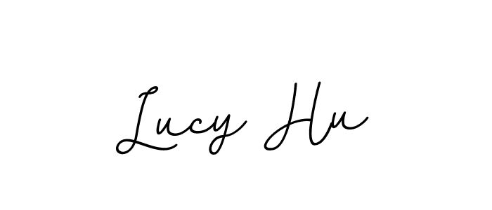 Lucy Hu stylish signature style. Best Handwritten Sign (BallpointsItalic-DORy9) for my name. Handwritten Signature Collection Ideas for my name Lucy Hu. Lucy Hu signature style 11 images and pictures png