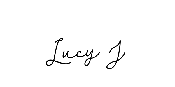 How to make Lucy J signature? BallpointsItalic-DORy9 is a professional autograph style. Create handwritten signature for Lucy J name. Lucy J signature style 11 images and pictures png